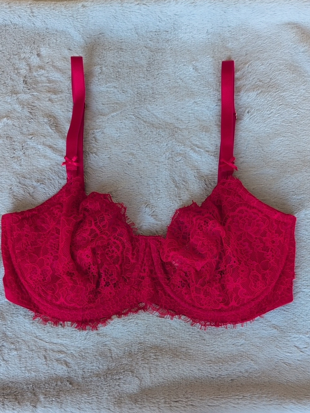 Victoria's Secret Red Lace Underwire Bra
